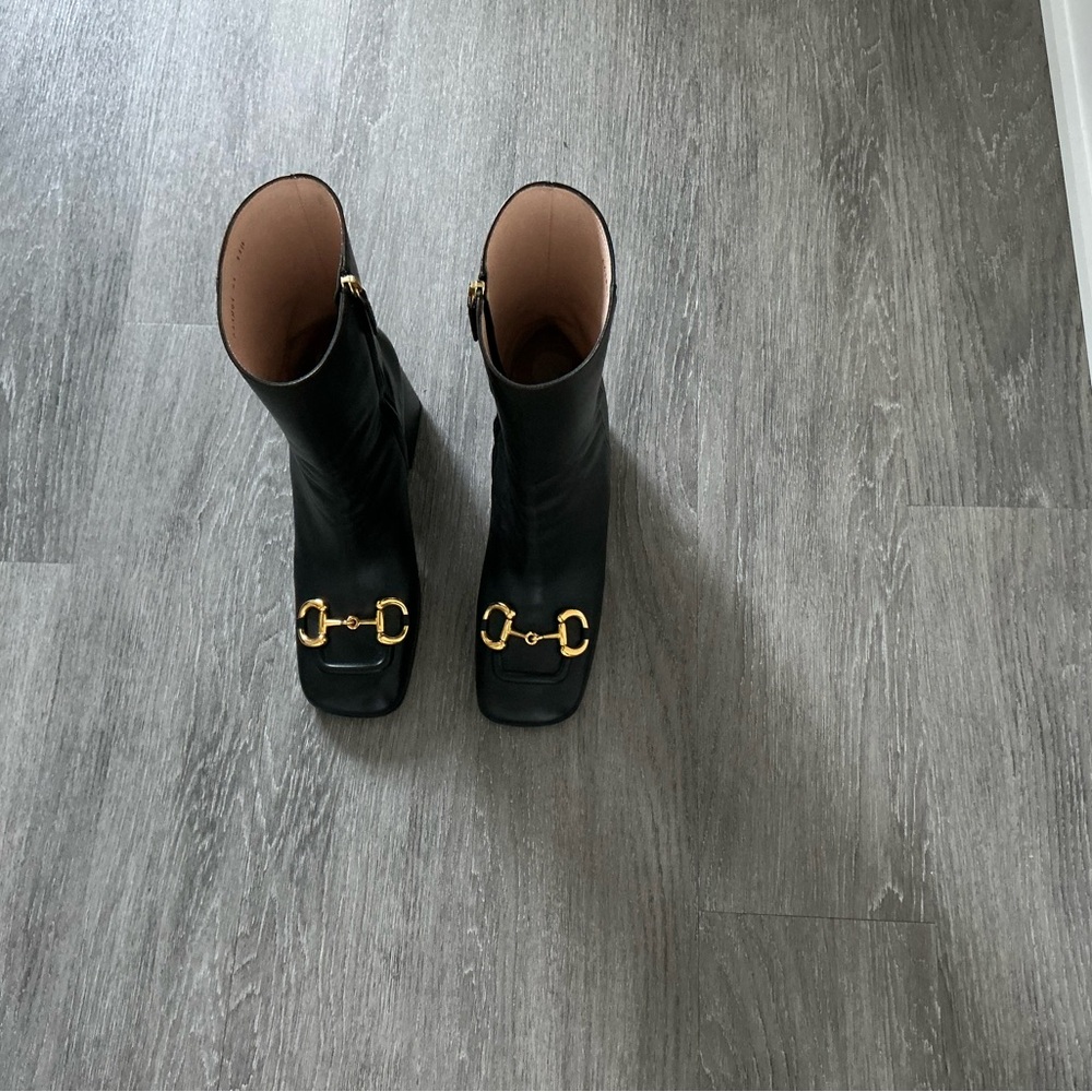 Authentic Gucci Horsebit Black Women's Boots